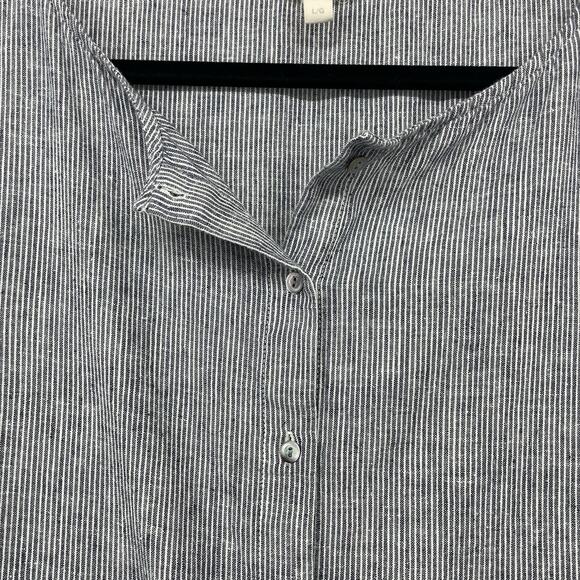 Eileen Fisher Sze Large Shift Dress Hemp Organic Cotton Sustainable Minimalist - Picture 2 of 6